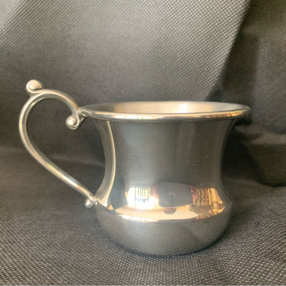 Kirk Steiff NIB Pewter Baby Mug